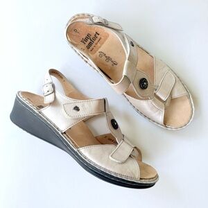 Finn Comfort Adana Backstrap Sandal (Women) Pearly Metallic 7 D UK / 9.5 US